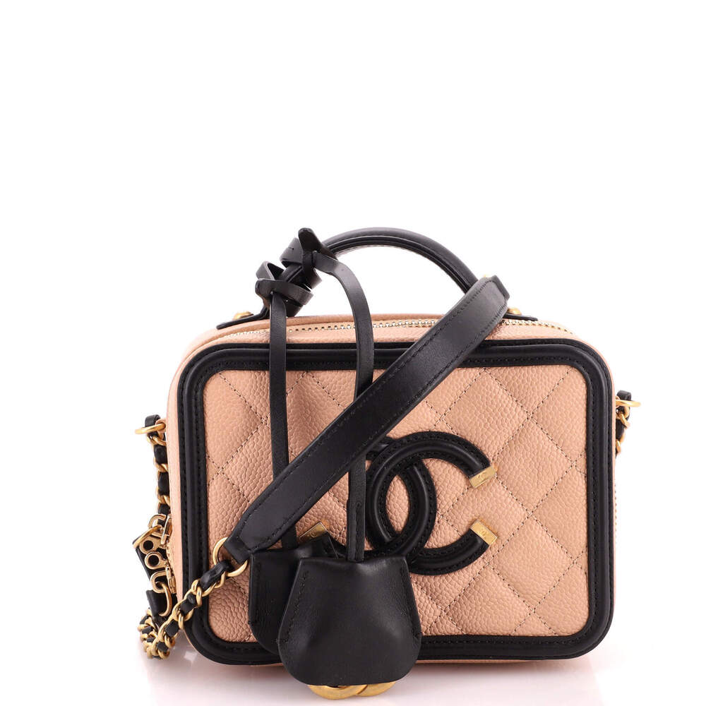 Chanel Small Filigree Vanity Case